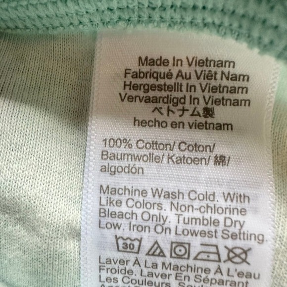 Crewcuts Girls Bike Shorts Pajama Bottoms Size 8 Green Bow Print 100% Cotton - Picture 3 of 5